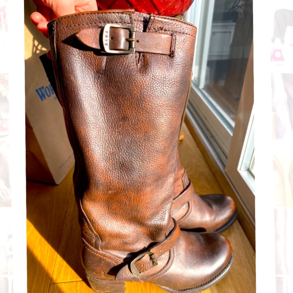 Frye Vera Slouch Maple Leather